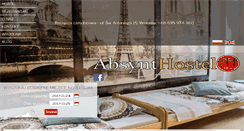 Desktop Screenshot of absynthostel.pl
